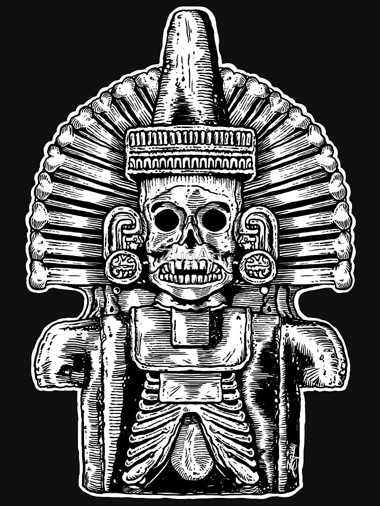 "Mictlantecuhtli: Aztec Death God " T-shirt by ZugArt | Redbubble