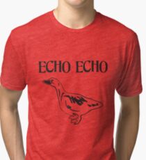 Echo Echo Portlandia Band Logo (Black) Tri-blend T-Shirt