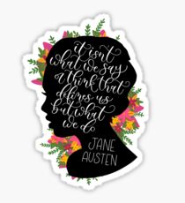 Jane Austen Quote Sticker