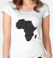 Africa Women's Fitted Scoop T-Shirt