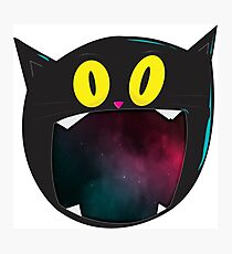 Black Cat Galaxy Photographic Print
