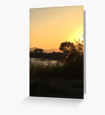 Tranquil sunset Greeting Card
