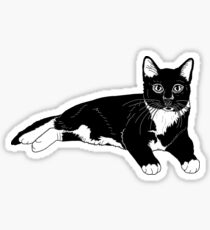 Tuxedo Cat Stickers | Redbubble