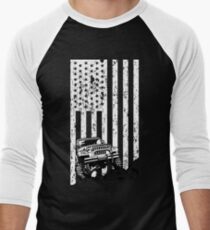jeep american flag T-shirt, thrill their Jeeps Men's Baseball ¾ T-Shirt