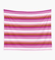 Lipstick Lesbian Pride Flag Wall Tapestry