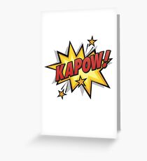 Kapow! Comic book retro art Greeting Card