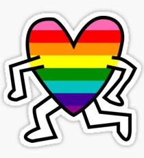 Keith Haring Pride Flag Sticker
