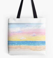 Pastel Sunset in Watercolor Tote Bag