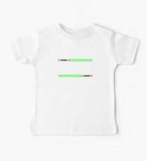 Best Dad In Galaxy Shirt Fathers Day Gift Lightsabers The Force Baby Tee