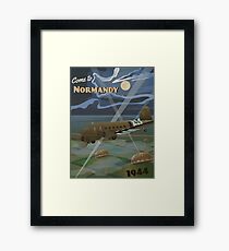 Normandy 1944 "D-Day Travel Poster" Framed Print