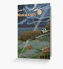 Normandy 1944 "D-Day Travel Poster" Greeting Card