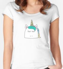 Sweet and Simple Unicorn Women's Fitted Scoop T-Shirt