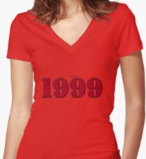 1999 - St - Red Women's Fitted V-Neck T-Shirt