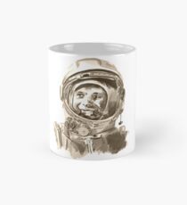 Erste Mensch im Weltraum Tasse