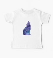 Wolf-Funny Tiere Aquarell T Shirt Kinder Geschenk Baby T-Shirt