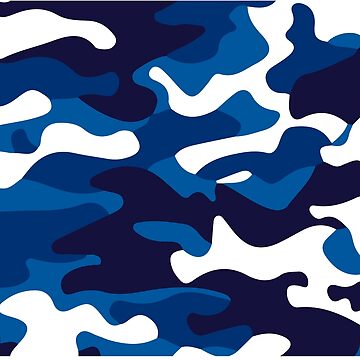 Black Blue Camo Graphic T-Shirt for Sale by dextersdesigns