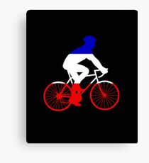 French Cyclist Canvas Print