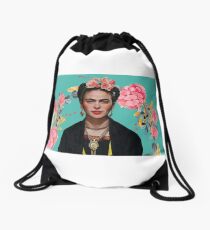 Frida Kahlo strong woman Feminist Mexican artist Drawstring Bag