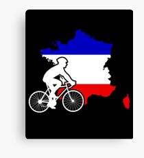French Cyclist Canvas Print