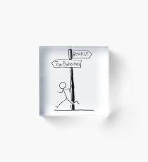 Funny Signpost Themed The Bahamas Design Acrylic Block