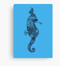 "Cecil" The Steampunk Seahorse Canvas Print