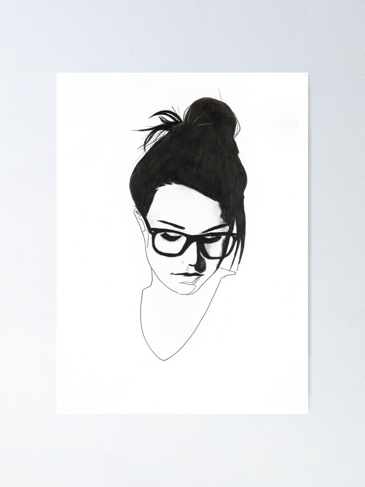 Download 27 Sketch Easy Girl With Glasses Drawing Kettha