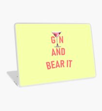 Gin and Bear It Girly Humor Pink Gin Laptop Skin
