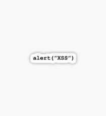 Cross site scripting Sticker