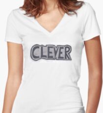 Clever Women's Fitted V-Neck T-Shirt