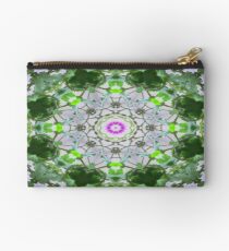 Purple Wildflower Kaleidoscope Art 8 Studio Pouch