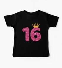 16th Queens Crow Happy Birthday for Girls Baby Tee