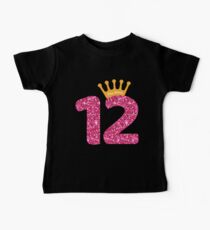 12th Queens Crow Happy Birthday for Girls Baby Tee
