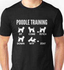 Camiseta ajustada Poodle Training Poodle Tricks