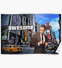 Barney Stinson - Awesome Poster