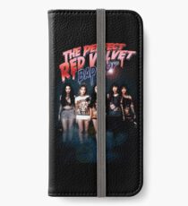 Roter Samt iPhone Flip-Case/Hülle/Klebefolie