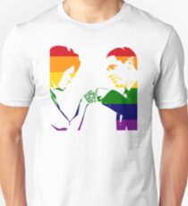 SAY IT LOUD: Obama Fist Bump (Rainbow) Unisex T-Shirt
