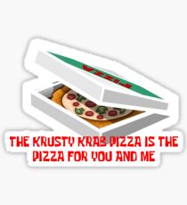Krusty Krab Pizza Sticker