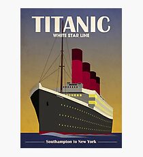 Titanic Ocean Liner Art Deco Print Photographic Print