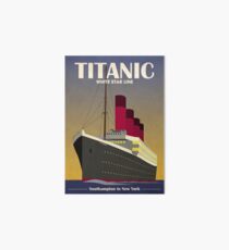 Titanic Ocean Liner Art Deco Print Art Board