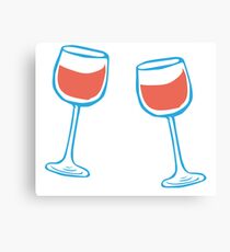Glas of wine Canvas Print