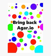 Make Agar.io cool again Photographic Print