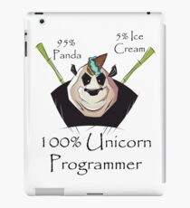 100% Unicorn 95% Panda 5% Ice Cream Programmer iPad Case/Skin