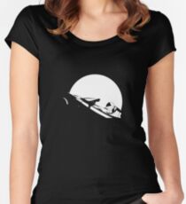Starman In Space Tesla Roadster Women's Fitted Scoop T-Shirt