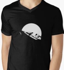 Starman In Space Tesla Roadster Men's V-Neck T-Shirt