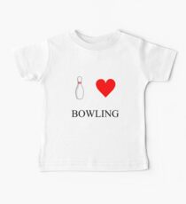 I Love Bowling Baby Tee