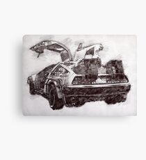 Time Machine - Tech/Sketch Canvas Print