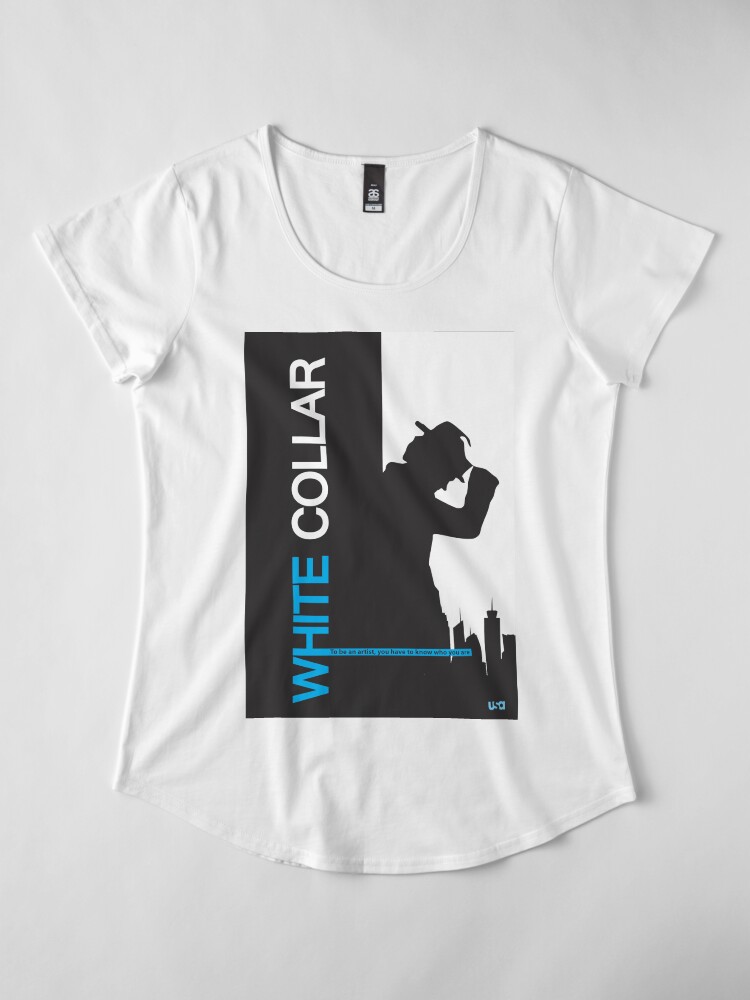 Alternate view of White Collar Premium Scoop T-Shirt