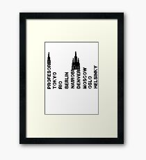 la casa de papel Framed Print