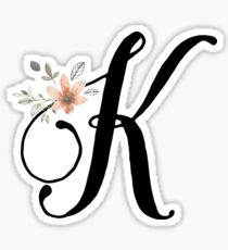Monogram K Sticker