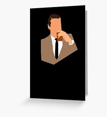 Don Draper trinkt etwas Grußkarte